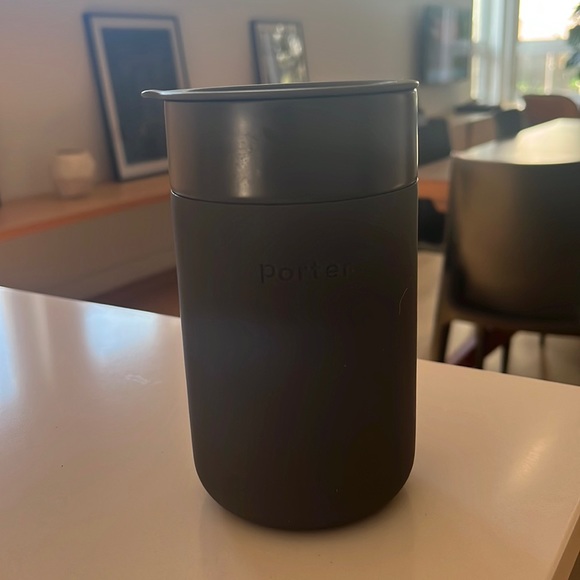 Gray Porter Ceramic Travel Mug 16oz - Picture 1 of 4